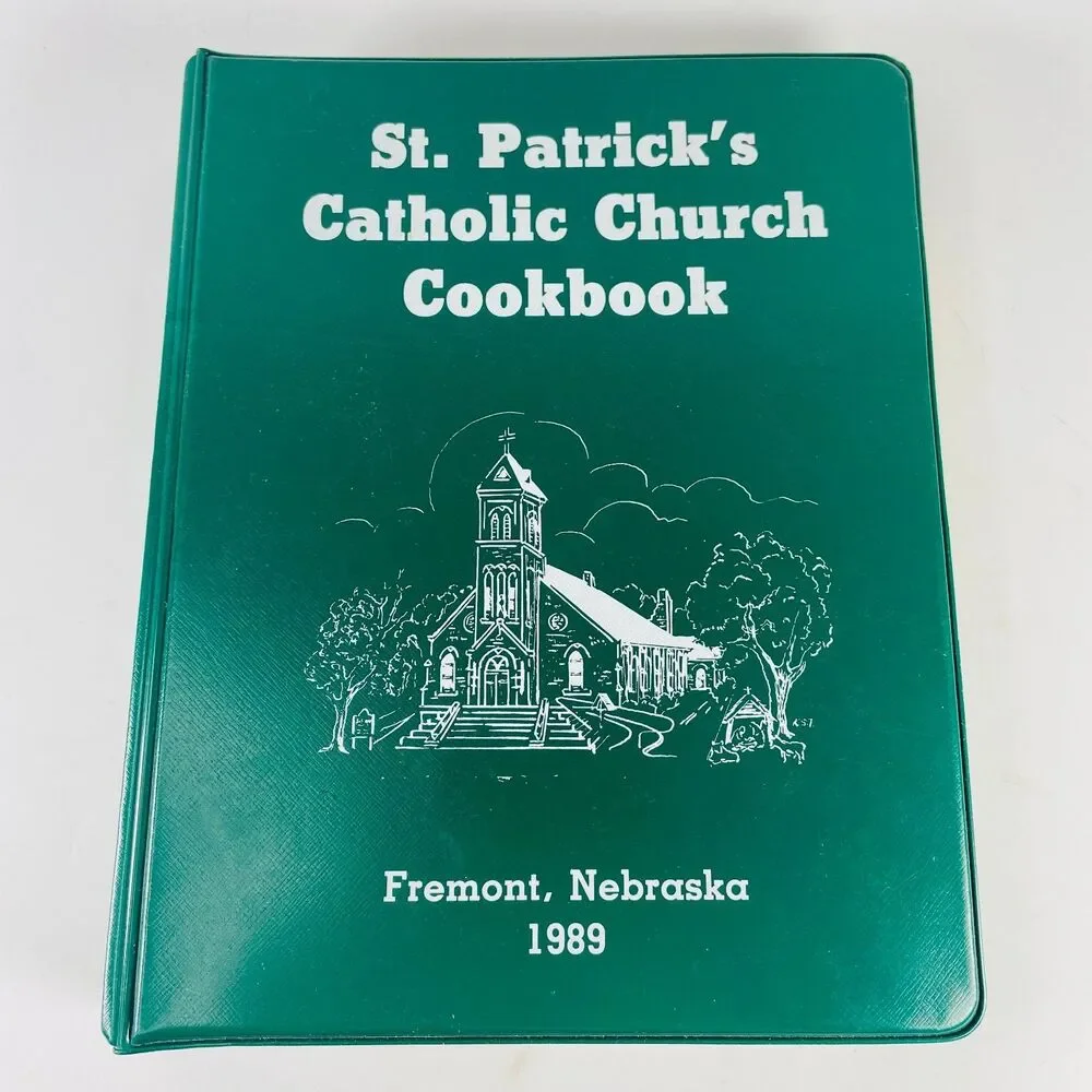 St. Patrick's Catholic Church Cookbook Fremont NE 1989 Ring Binder Cookbook